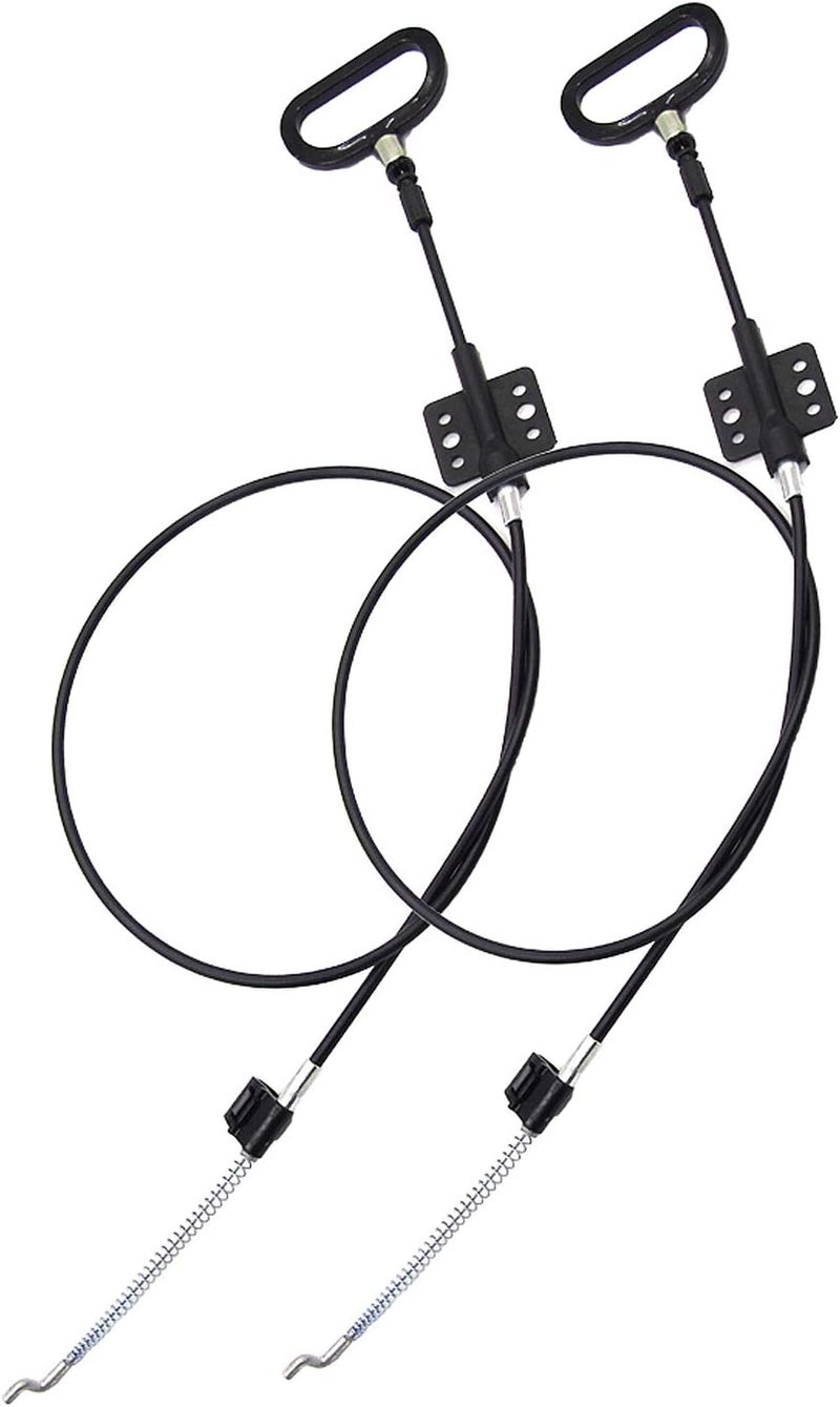 TKMOS 2 Pieces Recliner Release Cable Replacement D-Ring Pull Handle, Exposed Length 4.75" with S Tip - Image 1