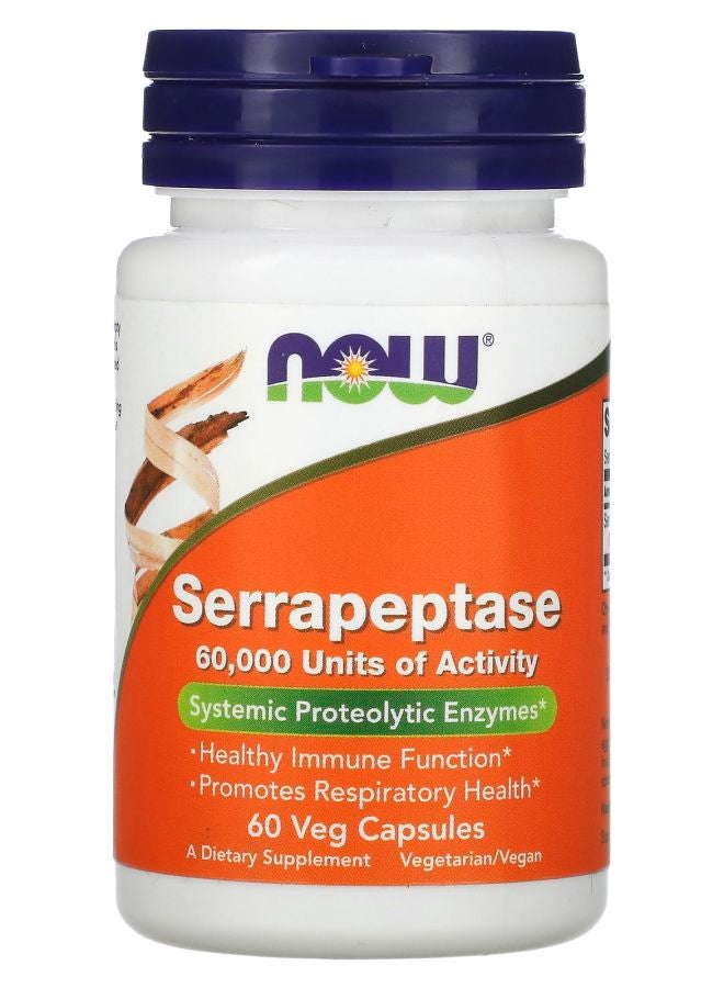 now Serrapeptase 60 Veg Capsules
