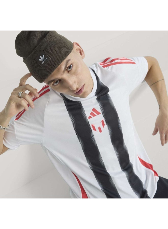 Adidas Messi Tr Jsy White Football Jerseys For Men XS  - Image 5