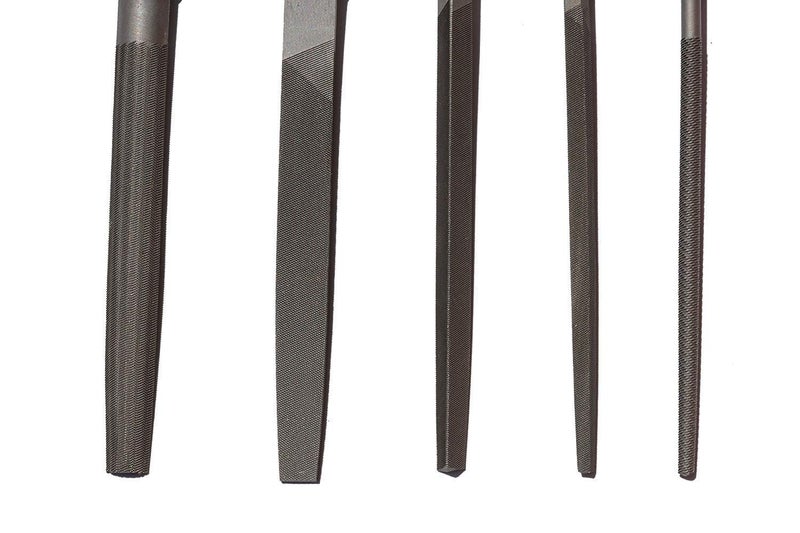 DIY Crafts DIY Crafts 5 Pcs Rasp File High Carbon Steel File Set with Wooden Handles Rasp File for Wood Metal Plastic 5 Pieces Steel File Medium  - Image 5