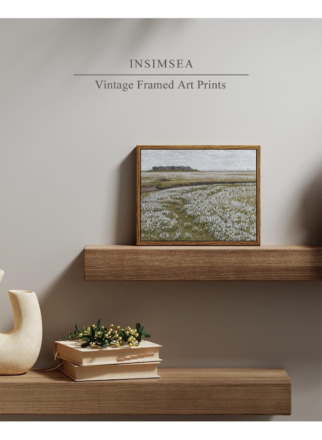 Home Trove Insimsea Framed Canvas Wall Art, Vintage Decor, Classical Scenery Painting, Home Office Living Room Bathroom Wall Decor, 8X10In  - Image 4
