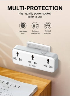 LDNIO 3 Power Socket Extension with Type C PD Port and USB QC3.0 fast charging Port Rotatable power strip  - Image 5