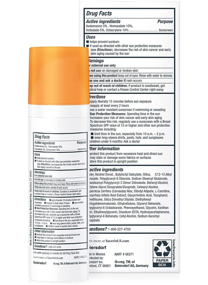 Eucerin Eucerin Sun Oil Control SPF 50 Face Sunscreen Lotion with Oil Absorbing Minerals  - Image 2