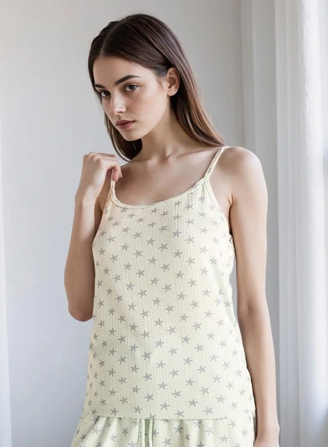 سبلاش فيڤ Star Print Sleeveless Top and Shorts Set