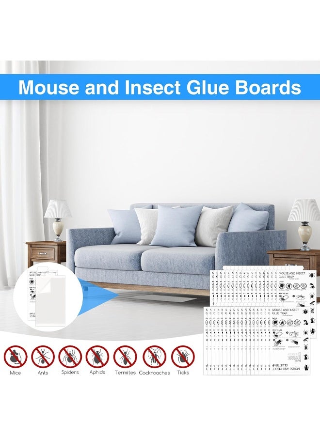 Muyixin 10PCS Spider&Insect Glue Traps Pest Glue Traps Spider Traps Adhesive Cockroach Killer Glue Boards Cricket Sticky Traps for Mice,Roaches,Spider,Rats,Insects Healthy&Easy to Use Indoor Pest Control - Image 5