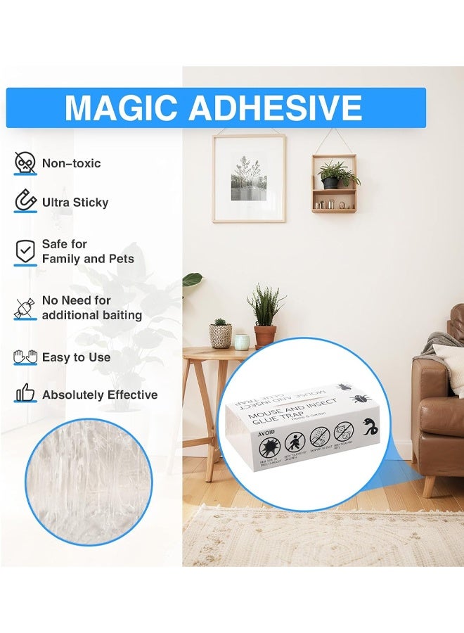 Muyixin 10PCS Spider&Insect Glue Traps Pest Glue Traps Spider Traps Adhesive Cockroach Killer Glue Boards Cricket Sticky Traps for Mice,Roaches,Spider,Rats,Insects Healthy&Easy to Use Indoor Pest Control - Image 4