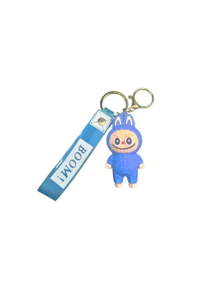 Labubu Keychain, Cute 3D Plastic Keychain, Cartoon Design