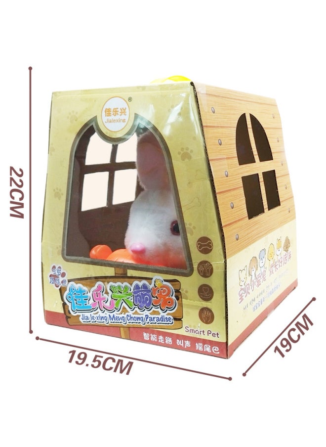 Jialixing Play House Electric Walking Sound Shake Tail Stuffed Pet Dog Rabbit Parent-child Interactive Cute Pet Animal-Color:688-314 Dogs, 72 Boxes In 1 Box  - Image 3