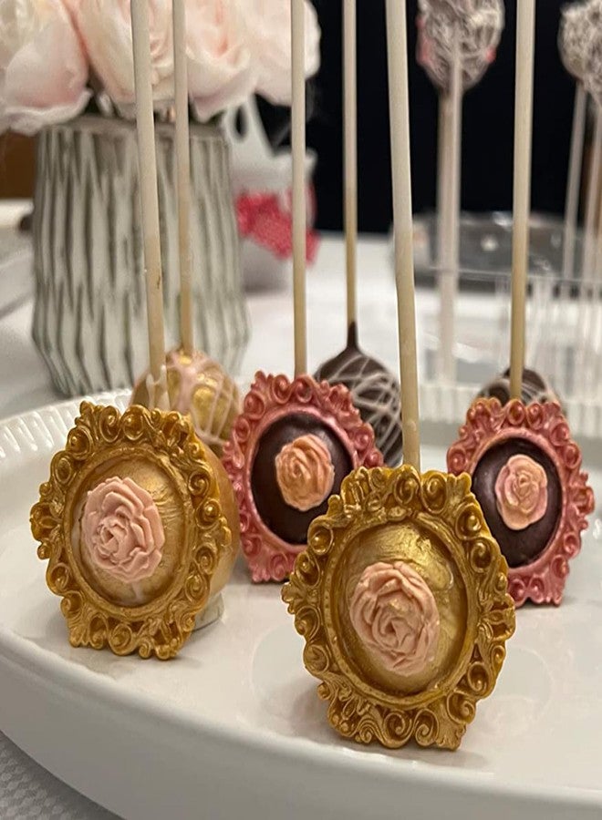 Xcake Lcook Vintage Photo Frame Silicone Molds, 8-Piece Set, Mini Baroque Style Picture Frame Fondant Mold for Cake Decoration Cupcake Topper Chocolate Candy Resin Crafts Clay, Ornate Heart - Image 5
