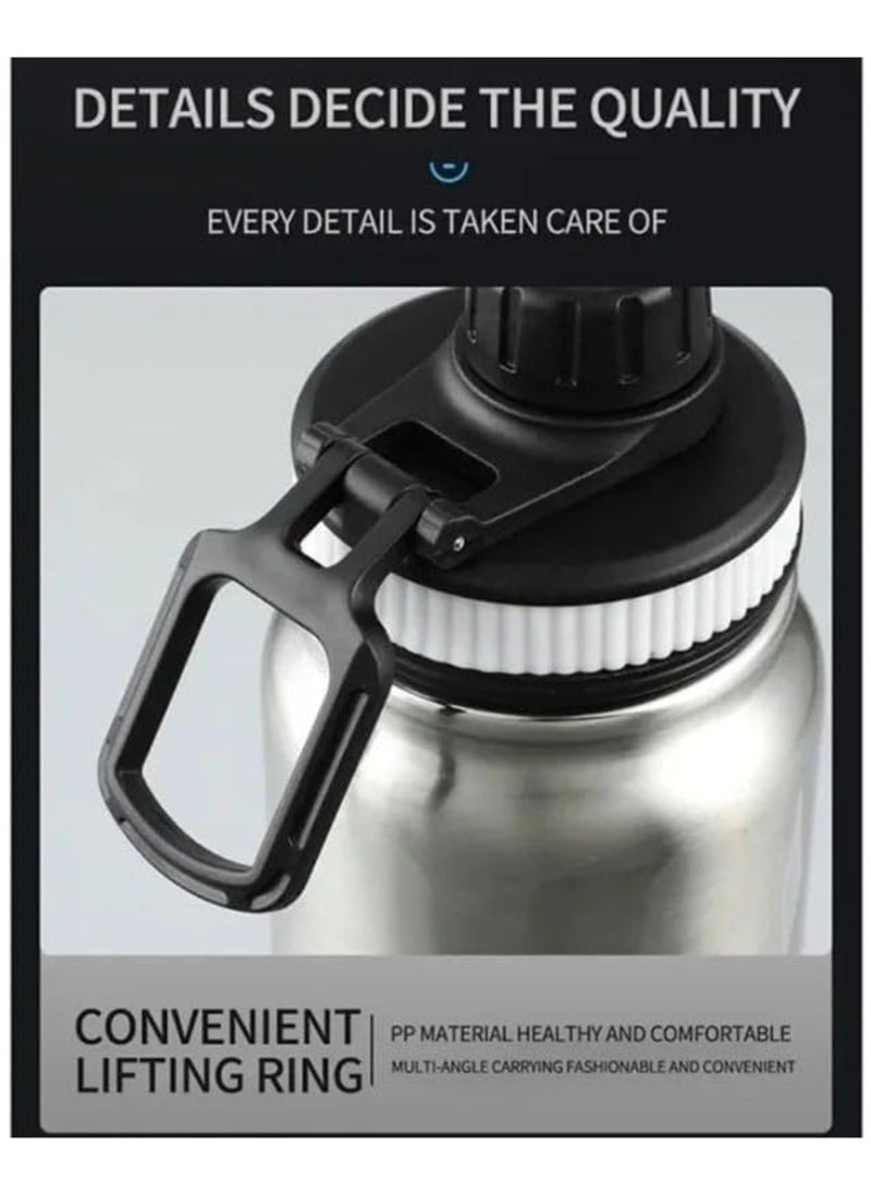 Generic - 800ml Vacuum Insulated Stainless Steel Thermal Bottle, Leakproof, BPA Free, Hot/Cold Sports Water Bottle for Coffee, Tea, Travel - Image 1
