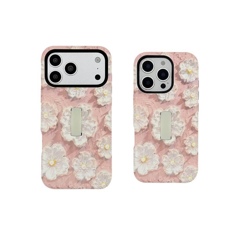 غطاء واقي بTPU+PC لـ iPhone 16 / 16 Plus / 16 Pro / 16 Pro Max مع حامل قائم ومغناطيس قوي مع قابل للتخصيص مع حزام إصبع باللون Gold مغناطيسي بوظيفة حامل من مادة TPU باللون الذهبي - Image 5