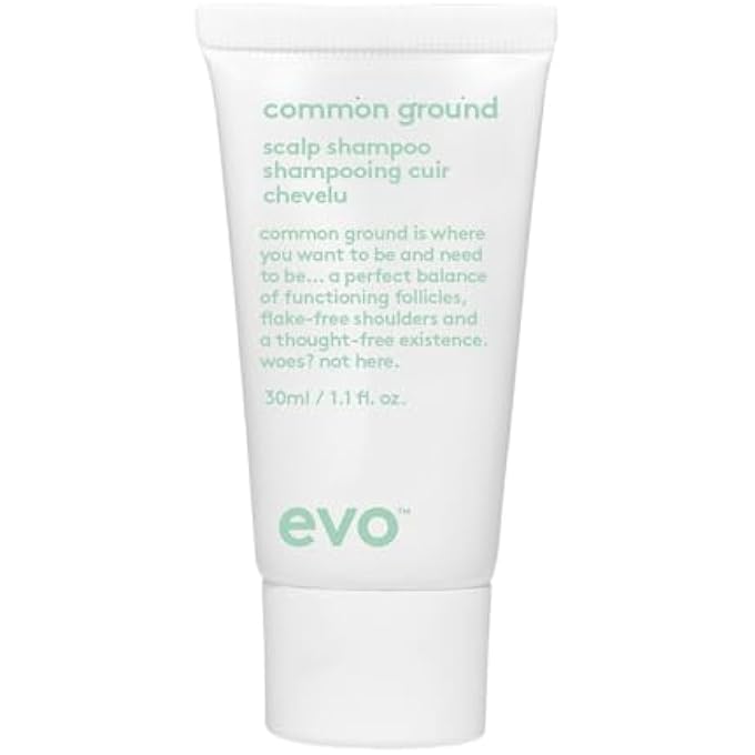 EVO Common Ground Scalp Shampoo for Dry, Sensitive & All Scalp Types - Hydrates, Soothes & Balances - 1 fl oz, Travel Size