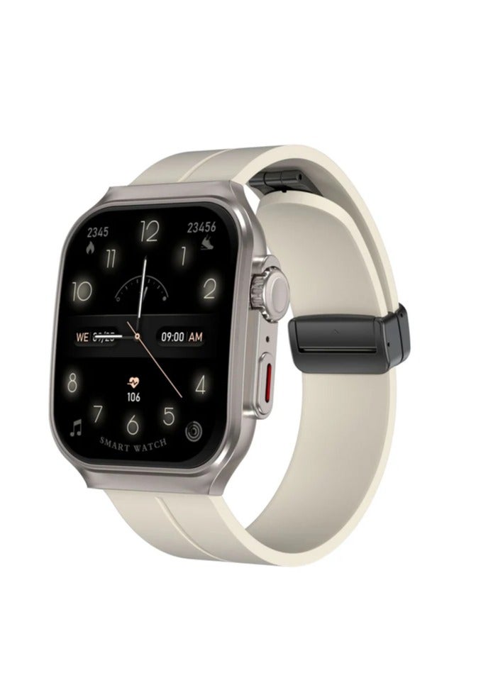 سمارت باري ساعة NBX OV88 الذكية ذات الشاشة المنحنية للرجال والنساء