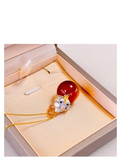 D.COLOR Red and blue pearl necklace  - Image 2