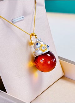 D.COLOR Red and blue pearl necklace  - Image 4