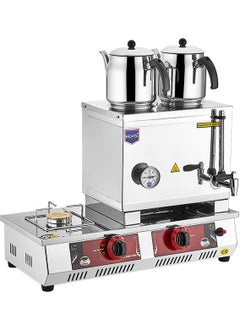 REMTA 30 Model Double Teapot LPG + Electric Tea Boiler 23 Lt + 2 Teapots 