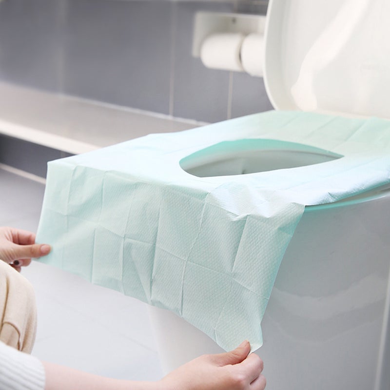 20pcs Disposable Toilet Seat Paper Simple Practical Lightweight Toilet Seat Cover for Home Outdoor Travel - Image 4