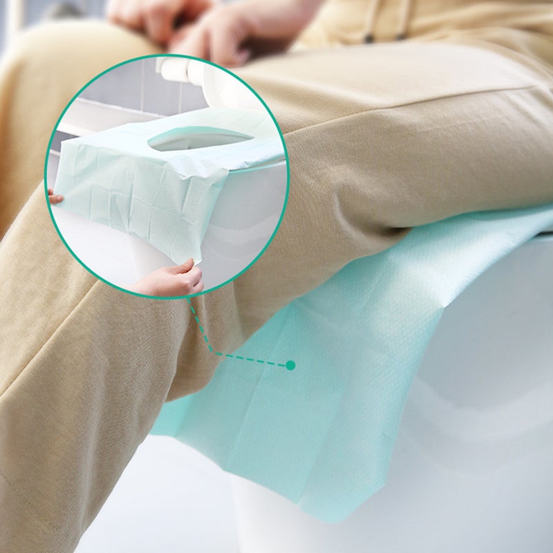 20pcs Disposable Toilet Seat Paper Simple Practical Lightweight Toilet Seat Cover for Home Outdoor Travel - Image 5