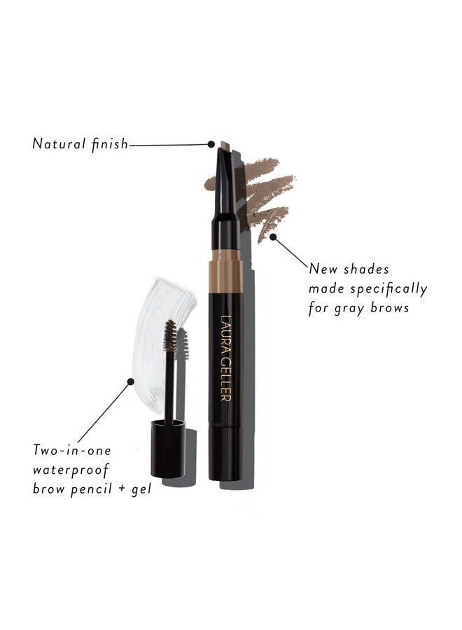 لوار جيلر نيويورك لورا جيلر نيويورك - قلم حواجب سكالبت-إن-ستاي المقاوم للماء مع جل - لون بني رمادي - Image 3