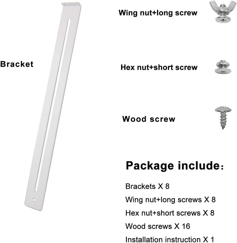 FRMSAET Drawer Repair Kit - Used to Reinforce and Repair Wooden/MDF/Chipboard Drawers Cabinet Reinforcement Heavy Duty Steel Hardware Furniture Accessories - Includes Screws (4 Pack) - Image 2