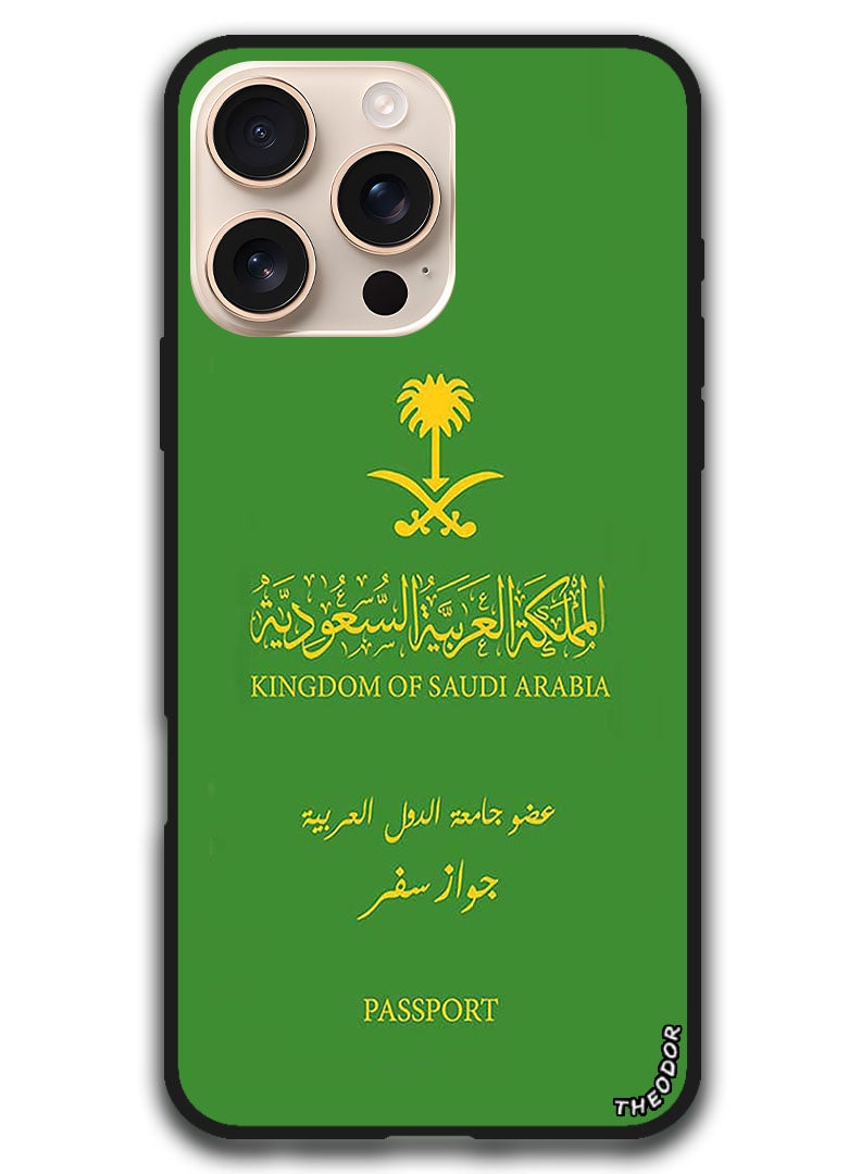 Theodor Protective Case Anti Scratch Shock Proof Bumper Cover For iPhone 16 Pro Max (6.9)-inch Ksa Passport - Image 1