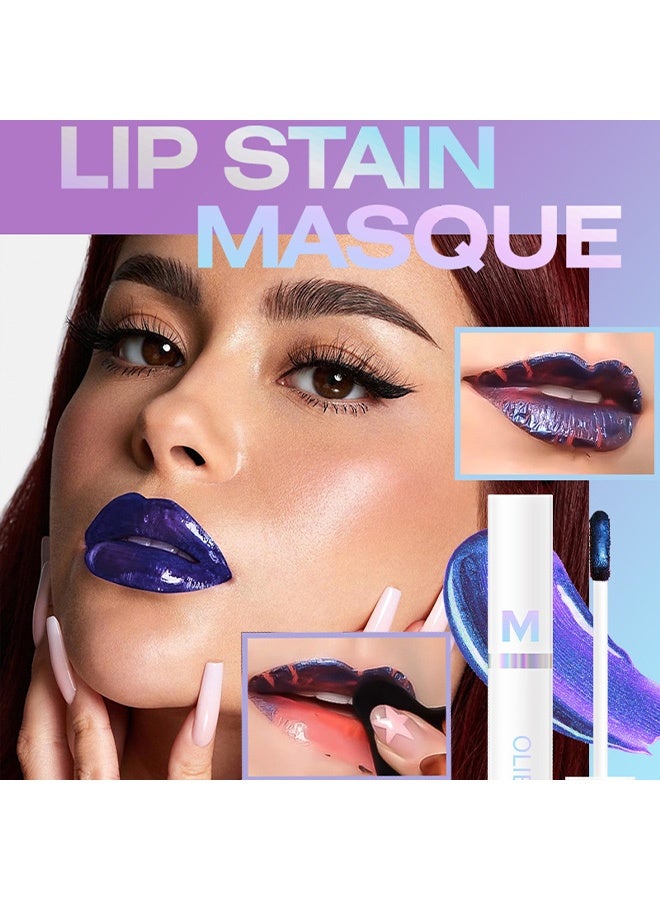 OLIBOLLA Lip Stain Masque -Lip Stain Peel Off Masque, Long Lasting, Waterproof And Transfer Proof Pink Lip Tint, Matte Finish Peel Off Lip Stain 09# Whimsical - Image 4