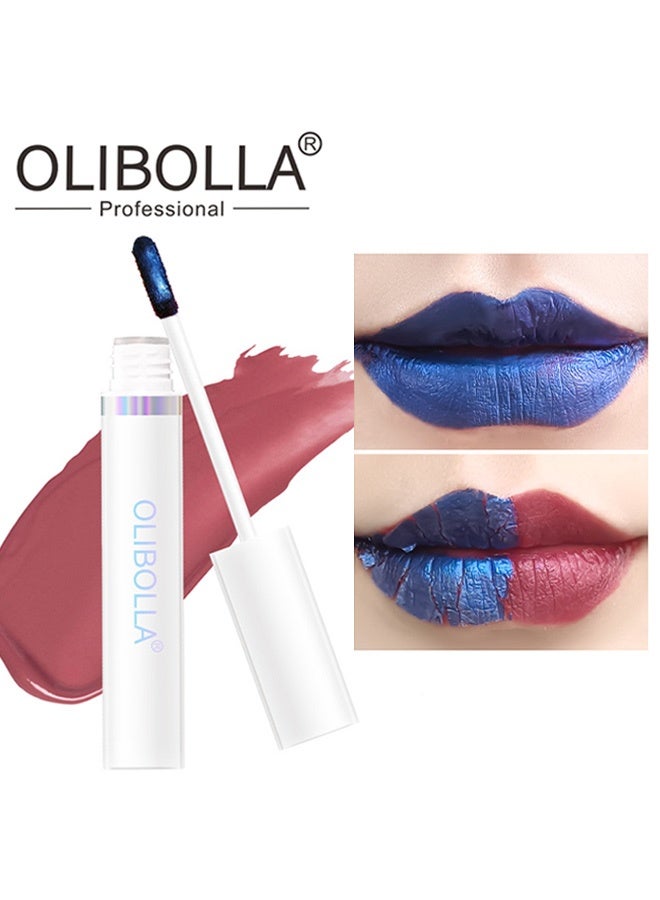 OLIBOLLA Lip Stain Masque -Lip Stain Peel Off Masque, Long Lasting, Waterproof And Transfer Proof Pink Lip Tint, Matte Finish Peel Off Lip Stain 09# Whimsical - Image 1