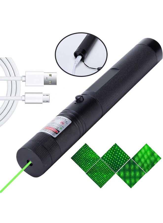 عربست مصباح يدوي ليزر قابل لإعادة الشحن عبر USB  - Image 1