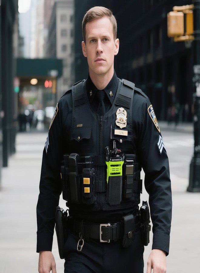 LUITON Tactical Holster for Motorola APX6000 Molle Radio Holder Molle Pouch Tactical Radio Holster Vest Mount Portable Radio Case Compatible with Motorola APX6000/APX8000 - Image 3