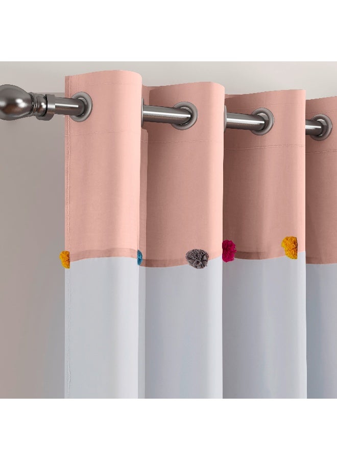 Home Box طقم ستائر شيفون بوم بوم من فلتر باي 2 قطعة 240 x 140 سم - Image 2