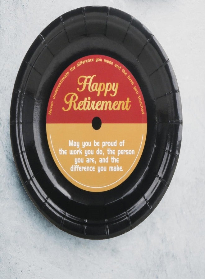 Pandecor 50 Pieces Disposable Happy Retirement Paper Plates,7 inches Cake Dessert Plates for Funny Retirement Party - Image 5