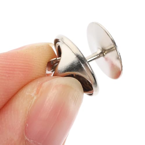 ULTNICE 50 Pairs Silver Butterfly Tie Tacks – 4mm Pin Back Clutch Replacements for DIY Crafts, Lapel Pins, and Boutonnieres (11 x 11mm, 8mm Length) - Image 3