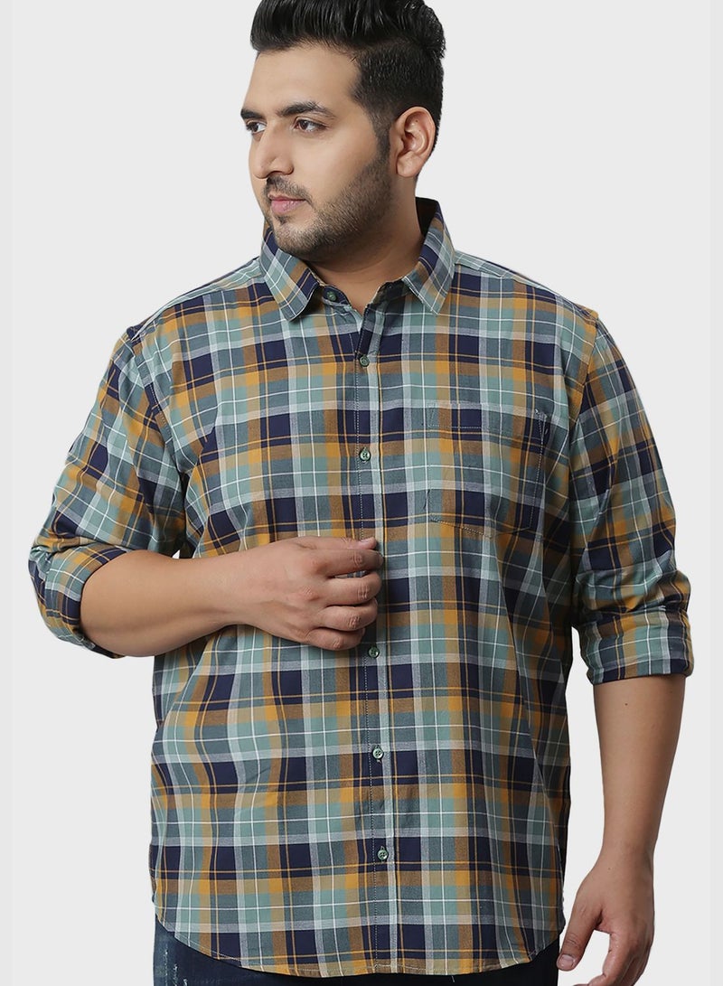 Instafab Plus Checked Shirt - Image 1