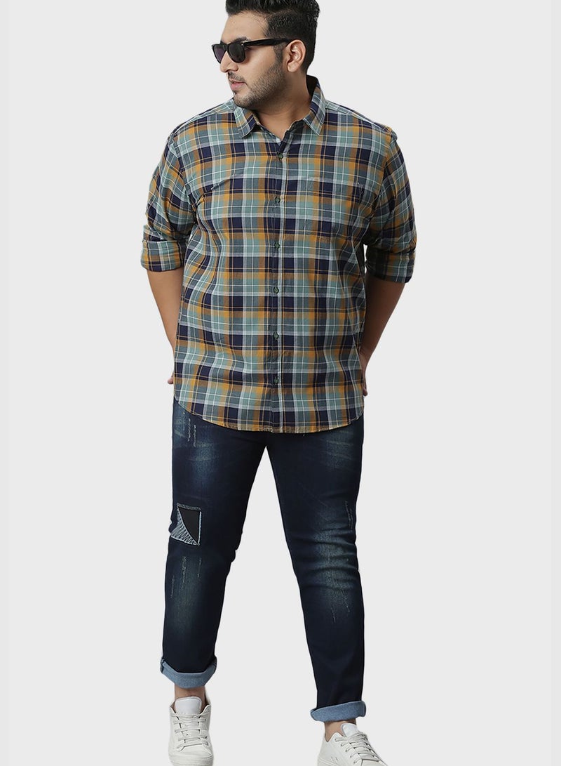 Instafab Plus Checked Shirt - Image 5