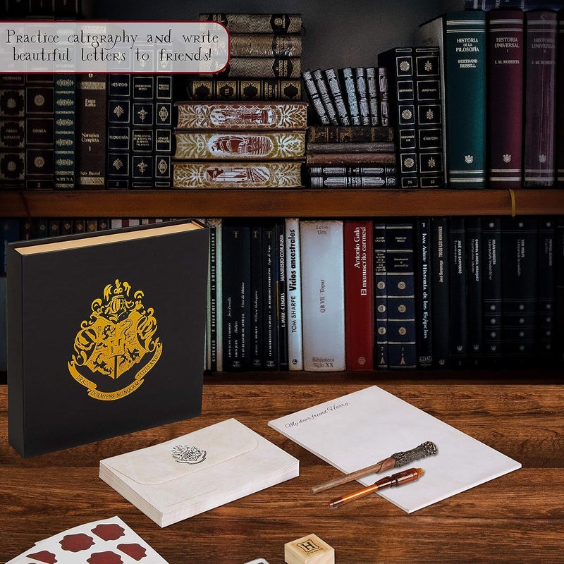 Harry Potter مجموعة هدايا للأطفال لكتابة الخط العربي مع قلم عصا، حبر غير مرئي، أظرف هوجوورتس، مجموعة قرطاسية رائعة كهدية تذكارية - Image 4