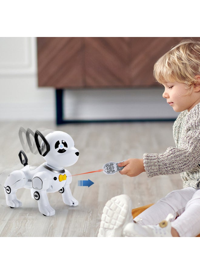 Remote Control Robot Dog Electric Intelligent Imitation Stunt Programming One Key To Follow Early Education Children's Toy Dog Wholesale-Color:Y8359 English Dog [remote Control-built-in Battery 3.7V 500mAh]]-Specifications:29*23.2*15CM  - Image 3