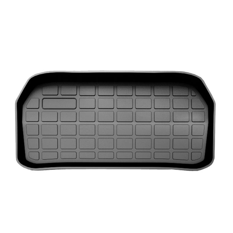 Car Rear Front Box Mat: Black Front Size - 100% Waterproof & Dirt Proof Premium Tpe Storage Mat for Cargo Trunk Area Protection - Image 1