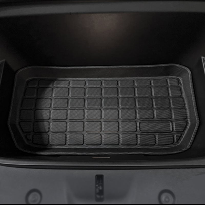 Car Rear Front Box Mat: Black Front Size - 100% Waterproof & Dirt Proof Premium Tpe Storage Mat for Cargo Trunk Area Protection - Image 5