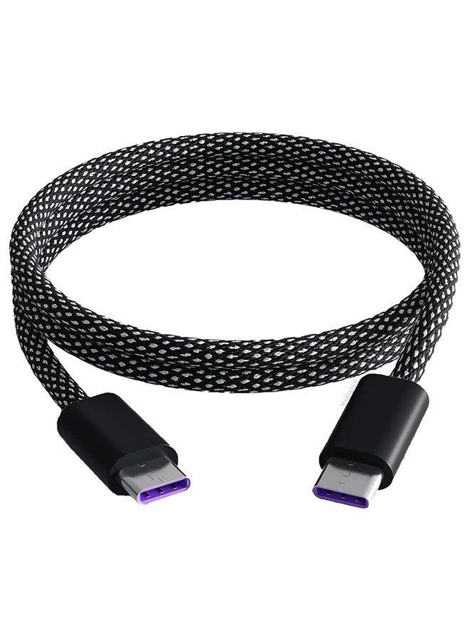 Fast USB-C to USB-C Cable Premium Braided Fast Charging and Data Transfer, PD Supported 1m - Image 1