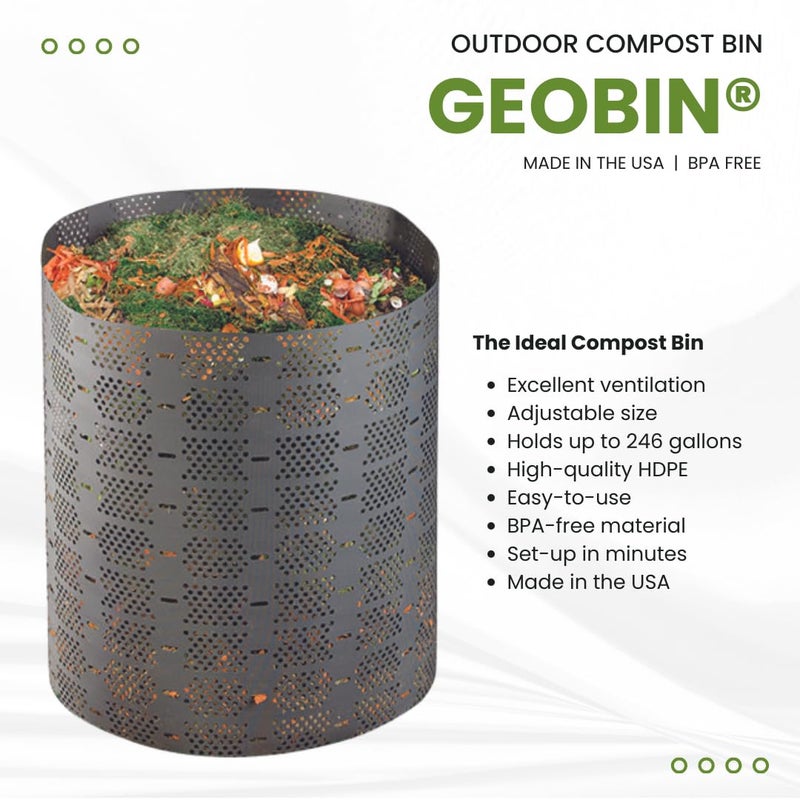 Geobin Compost Bin - 246 Gallon, Expandable, Easy Assembly, Made in The USA, Outdoor & Backyard Composter - Image 4