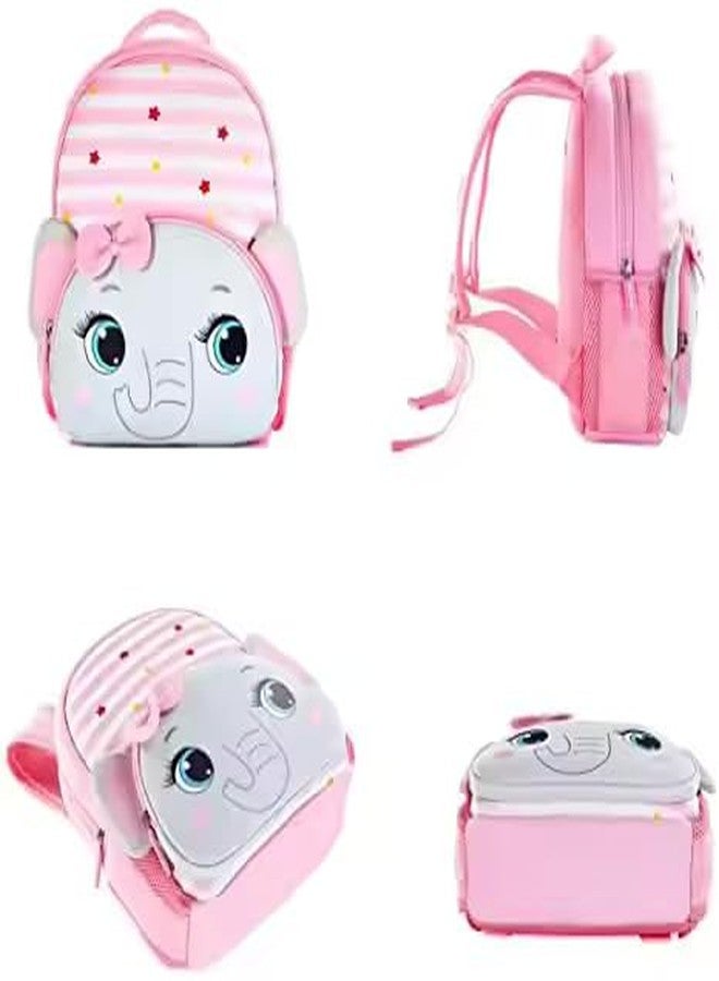 GONIPIMI Preschool Backpack Toddler Neoprene Waterproof Schoolbag Lunch Backpack Bag for Kids Boys Girls School Bag (Size-24X 23 X 8 CM) (Elephant) - Image 3