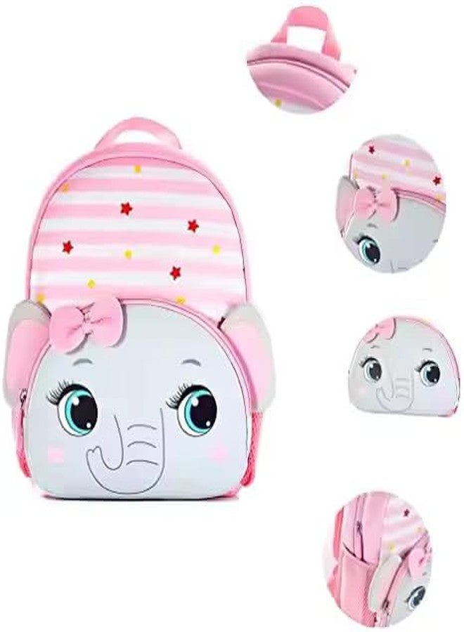 GONIPIMI Preschool Backpack Toddler Neoprene Waterproof Schoolbag Lunch Backpack Bag for Kids Boys Girls School Bag (Size-24X 23 X 8 CM) (Elephant) - Image 2