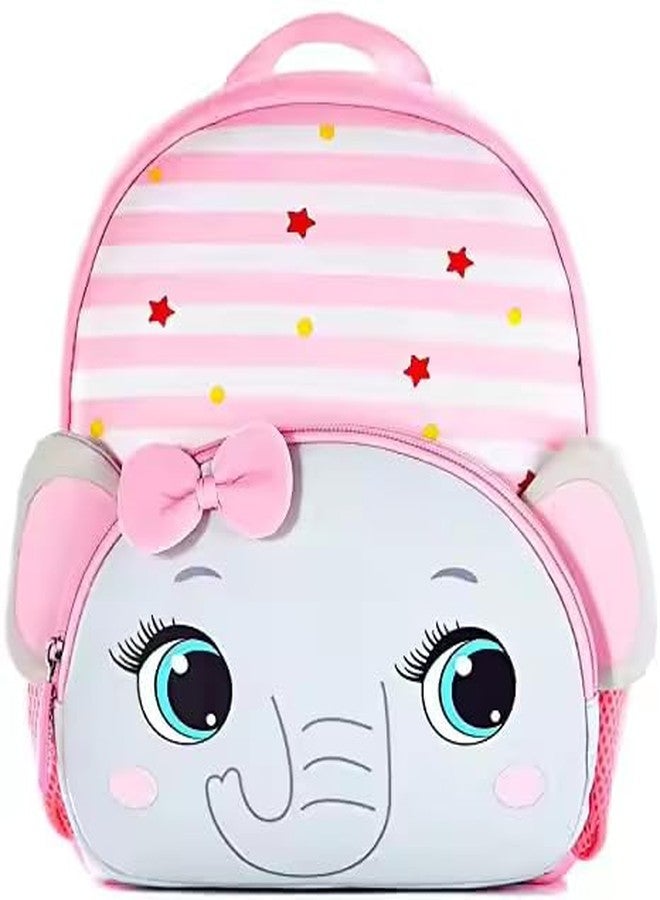 GONIPIMI Preschool Backpack Toddler Neoprene Waterproof Schoolbag Lunch Backpack Bag for Kids Boys Girls School Bag (Size-24X 23 X 8 CM) (Elephant) - Image 1