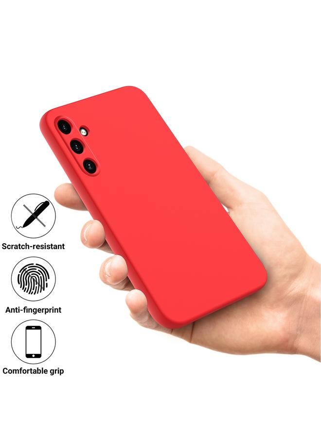 S-TOP Case For Samsung Galaxy A35 5G Pure Color Liquid Silicone Shockproof Full Coverage Phone Case - Image 3