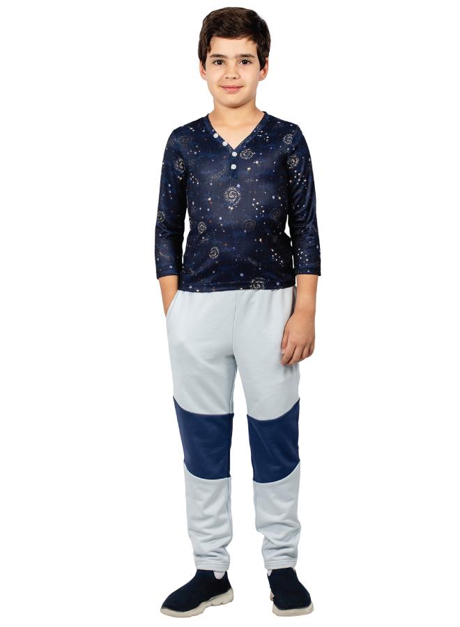 ZAECY Boys's V Neck T-Shirt 3/4th Sleeve - Image 2