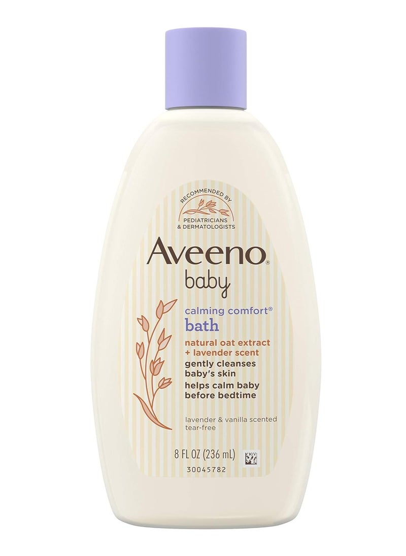 Aveeno Baby Aveeno Baby Calming Comfort Bath & Wash With Relaxing Lavender & Vanilla Scents & Natural Oat Extract, Hypoallergenic & Tear-Free Formula, Paraben-, Phthalate- & Soap-Free, 8 fl. Oz 