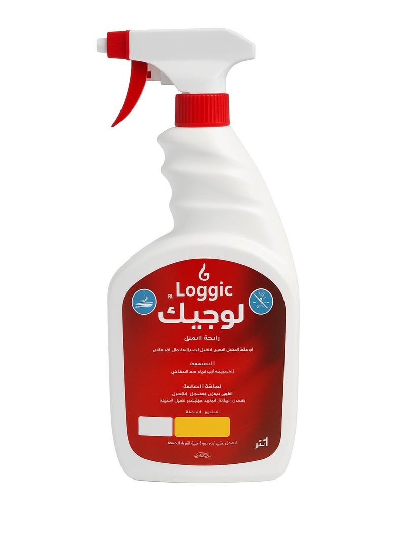 Loggic Multi-Purpose Cleaning Spray, 1 Liter – Refreshing Scent, Removes Grease and Dirt, Disinfects Surfaces, Polishes Kitchen and Bathroom, Safe and Easy to Use, Stain Remover - Image 4