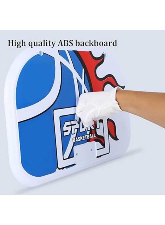 مجموعة كرة السلة المحمولة للأطفال، حامل قابل للتعديل بالارتفاع، مع لوحة وشبكة وقاعدة، للاستخدام الداخلي والخارجي - Image 2