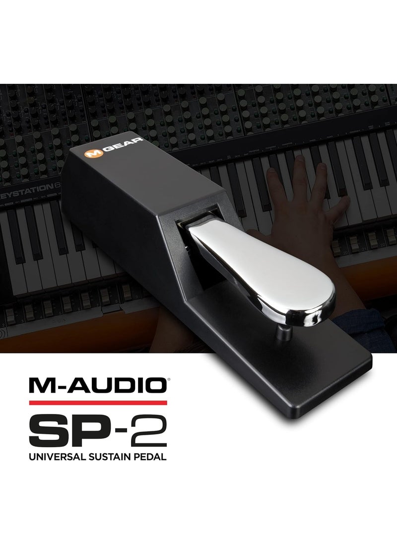 M-Audio M-Audio SP-2 - Universal Sustain Pedal with Piano Style Action For MIDI Keyboards, Digital Pianos & More  - Image 3