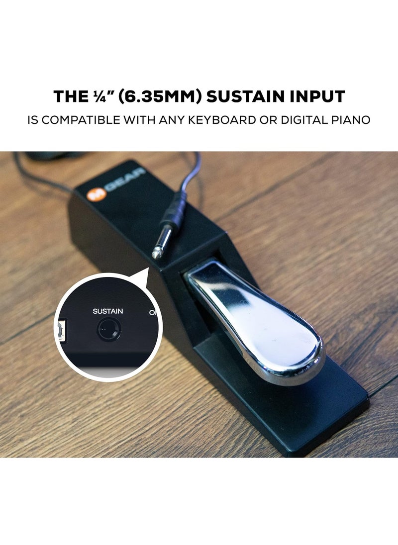 M-Audio M-Audio SP-2 - Universal Sustain Pedal with Piano Style Action For MIDI Keyboards, Digital Pianos & More  - Image 2